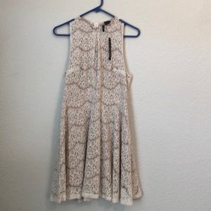 Lace cream dress